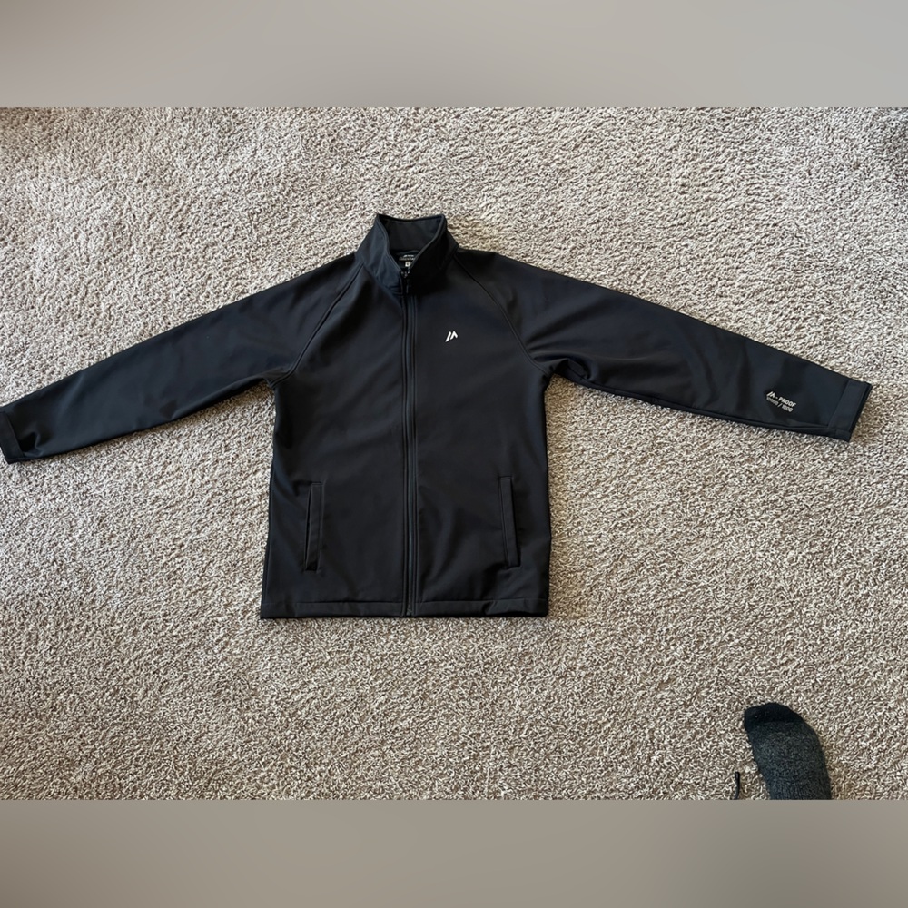 Black Full-Zip Softshell Jacket